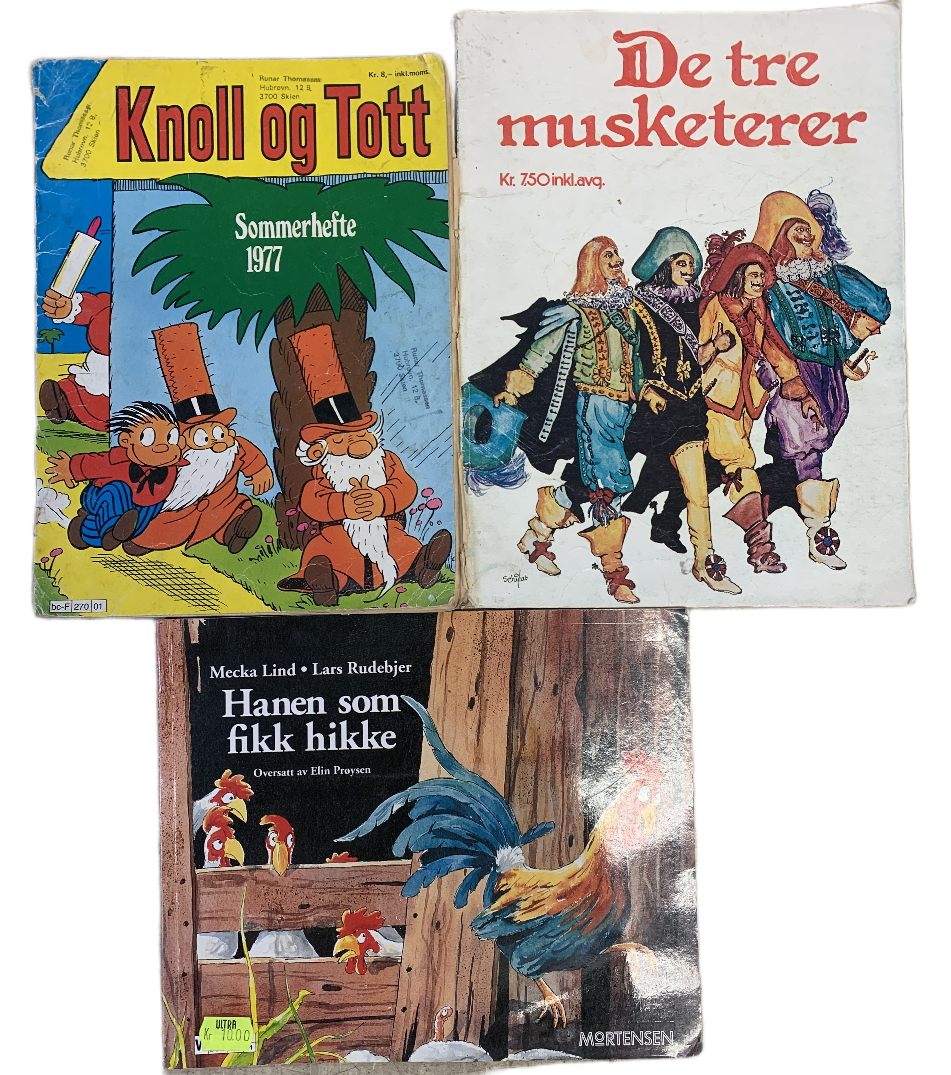 Samling bøker og hefter