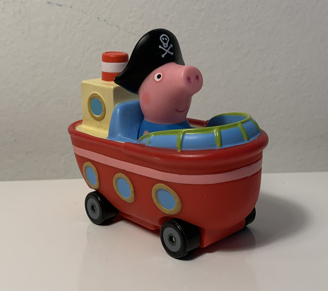 Peppa Gris Pirat Georg i båt