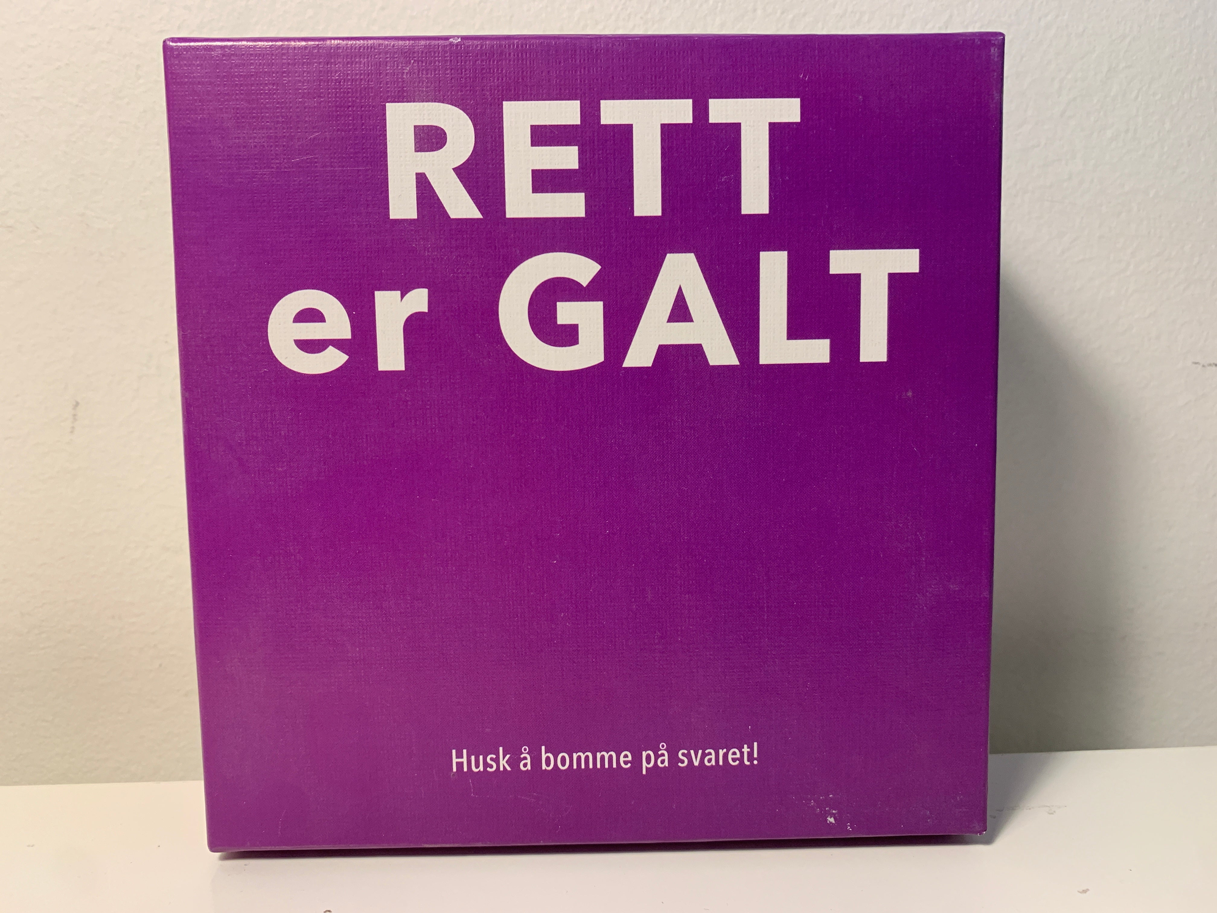 Rett er Galt brettspill
