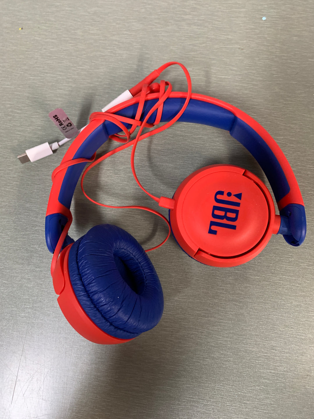 JBL JR310 hodetelefoner for barn – rød/blå