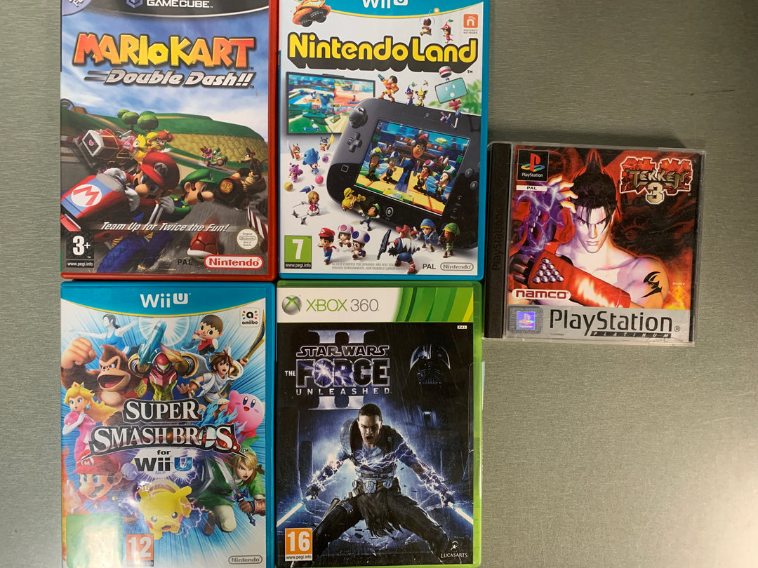 NB: kun cover og evt manualer - GameCube, Wii U, Xbox 360 og PlayStation