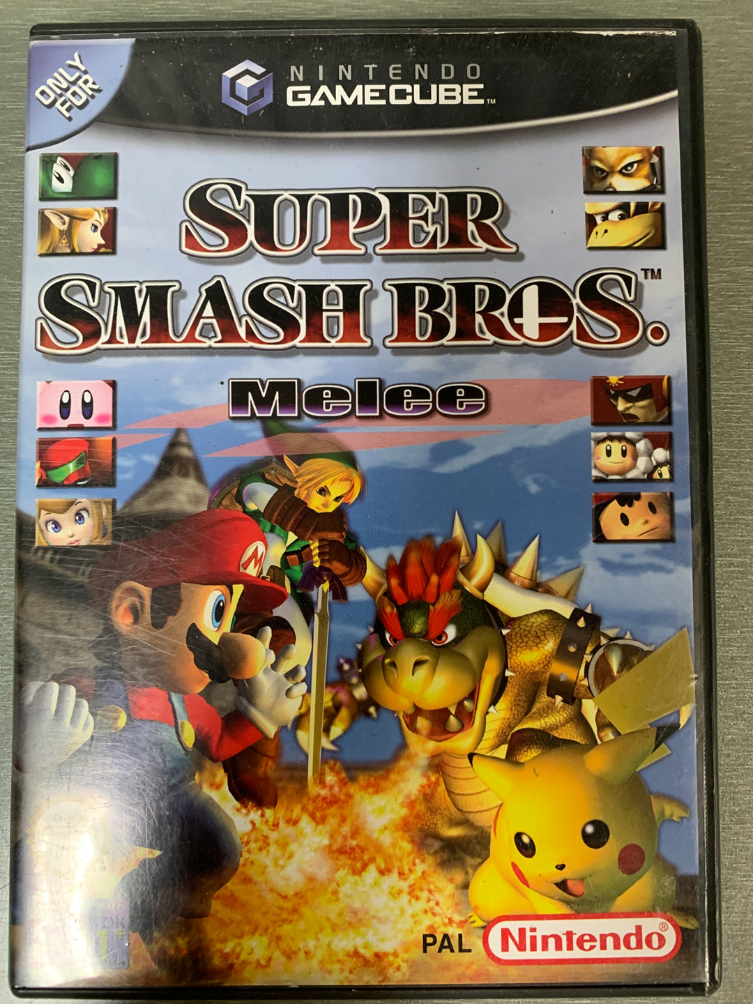 NB: kun cover og evt manualer - Super Smash Bros. Melee – Nintendo GameCube PAL