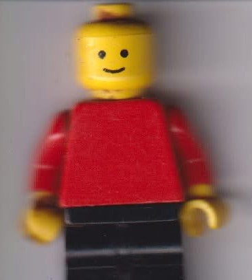 LEGO Classic minifigur med rød overkropp