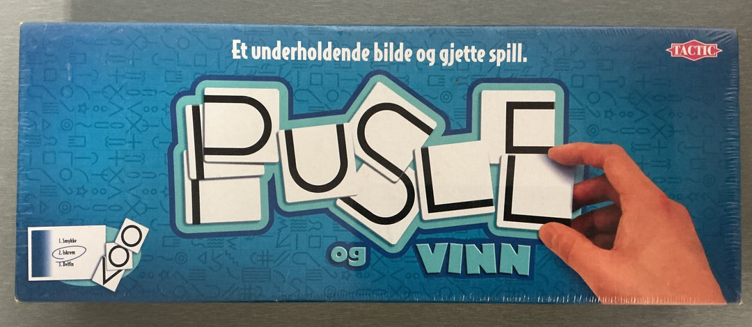 Pusle og Vinn – bilde- og gjettespill. Ny i plast!