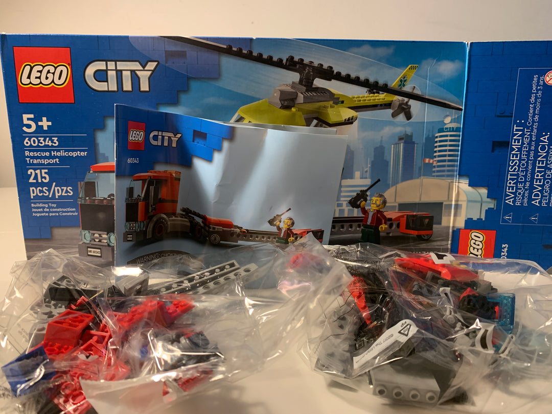 LEGO City 60343 Rescue Helicopter Transport