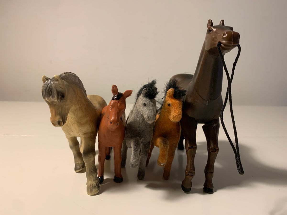 Samling hester – 5 stk.