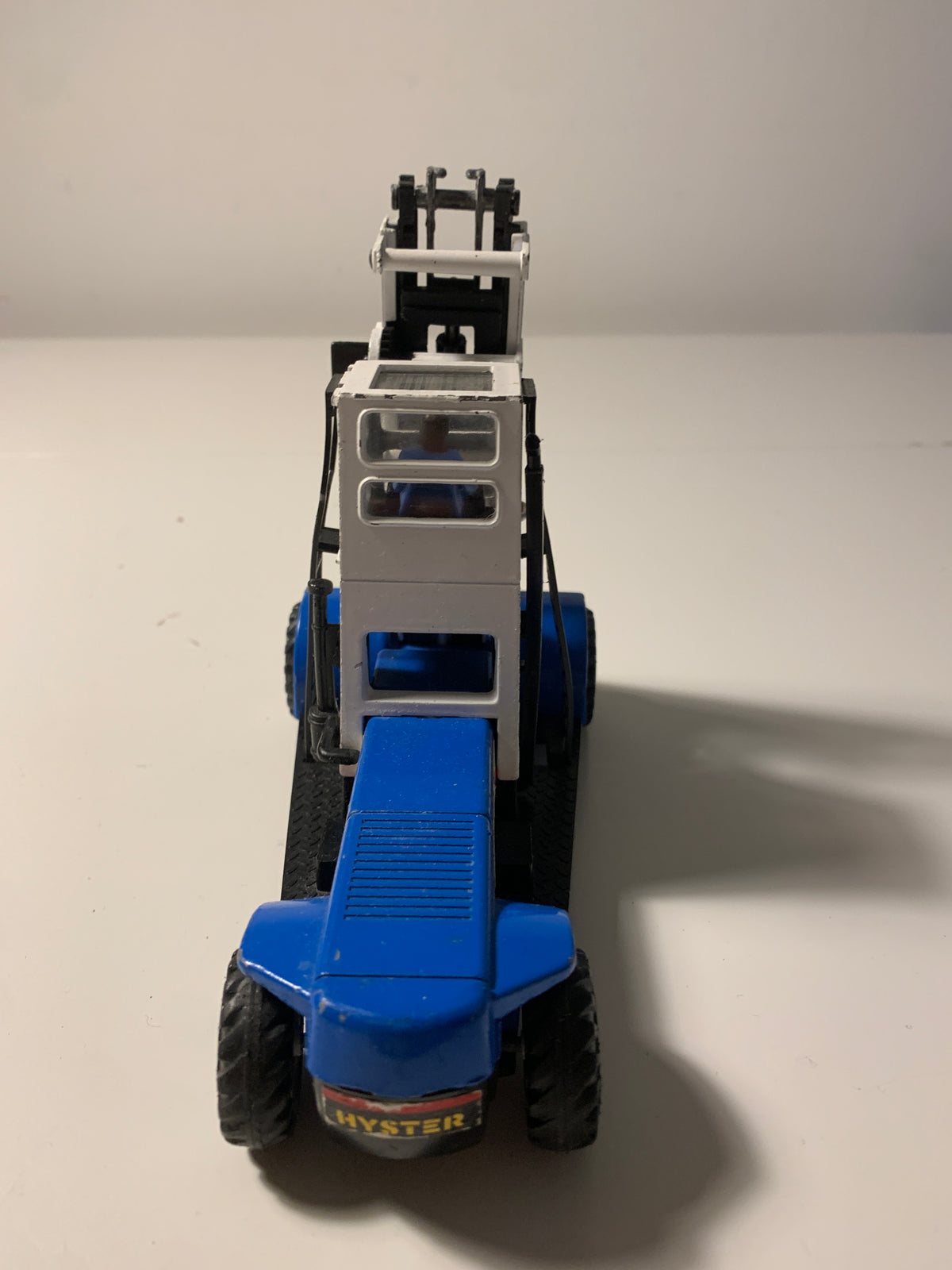 Lekekran / mobilkran – blå og hvit