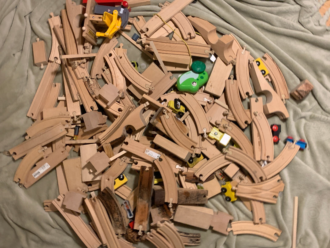 BRIO Tretogbane med skinner og vogner