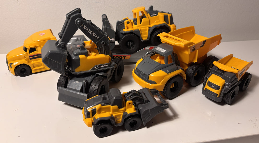 Volvo anleggsmaskiner – 6 deler (Dickie Toys)