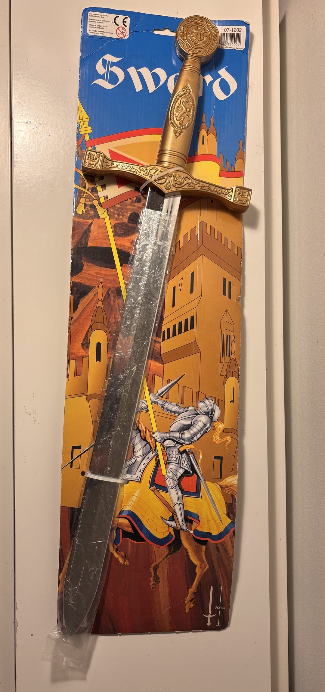 Riddersverd i plast – 62 cm Ny i plast!