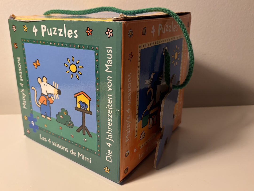 Maisy – 4 puslespill i eske («Maisy's 4 seasons»)