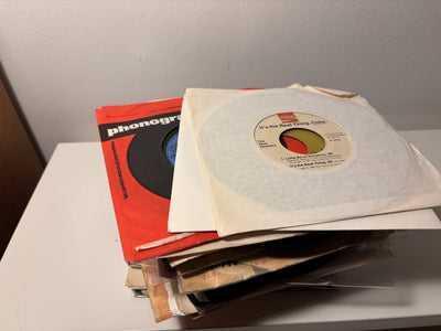 Vinylsingler – bunke, blandet (bl.a. The New Seekers Coca-Cola-singel)