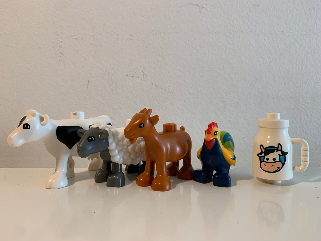 LEGO Duplo gårdsdyr og melkekanne