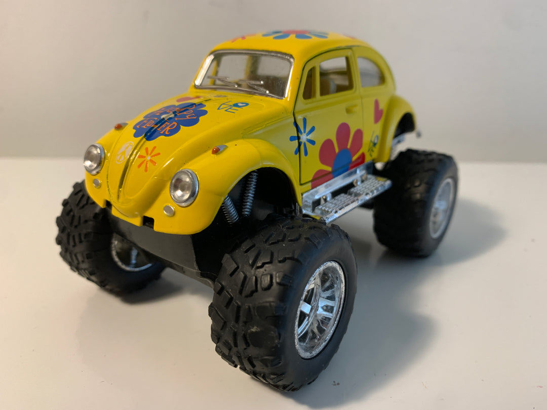 Volkswagen Boble Monster Truck (Gul med blomster)