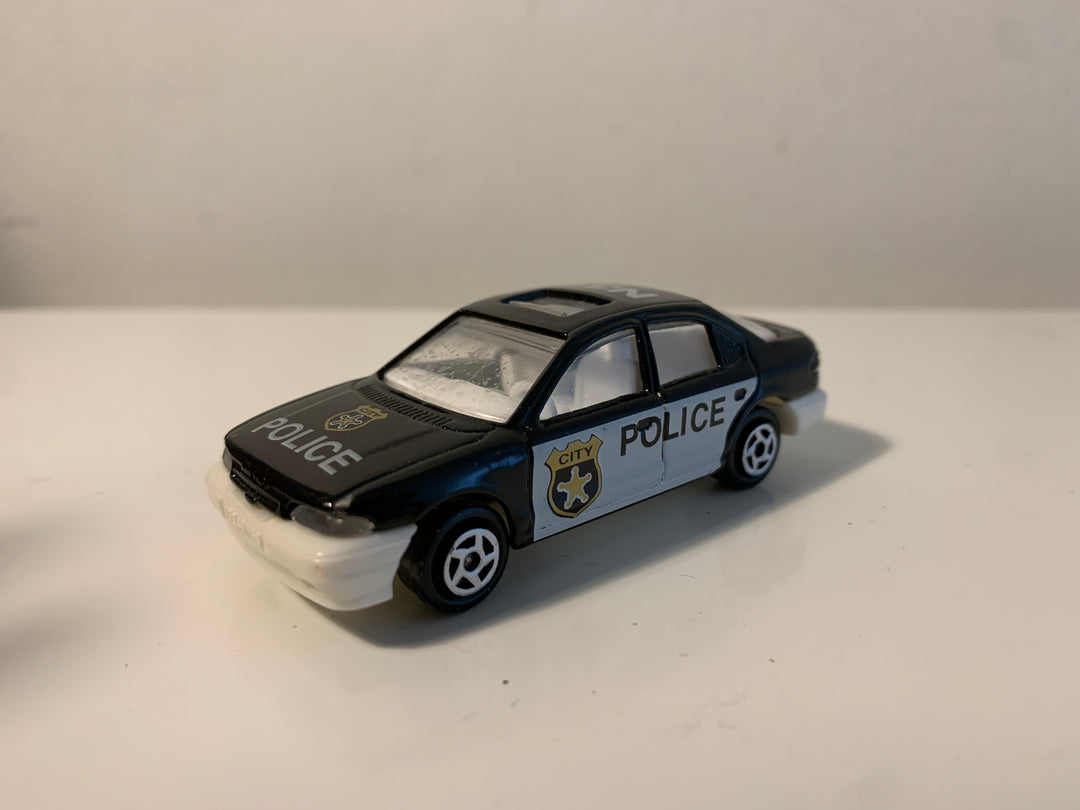 Politibil "City Police" (Svart og hvit)
