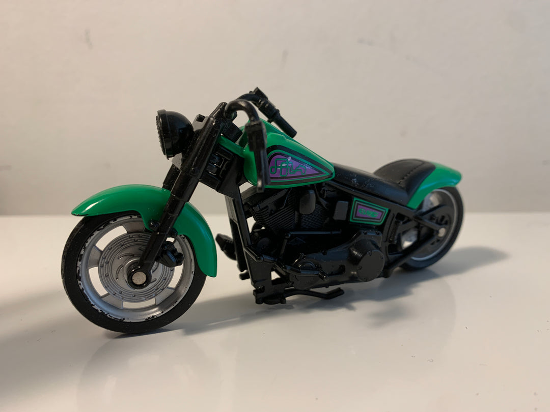 Motorsykkel / Chopper (Grønn og svart)