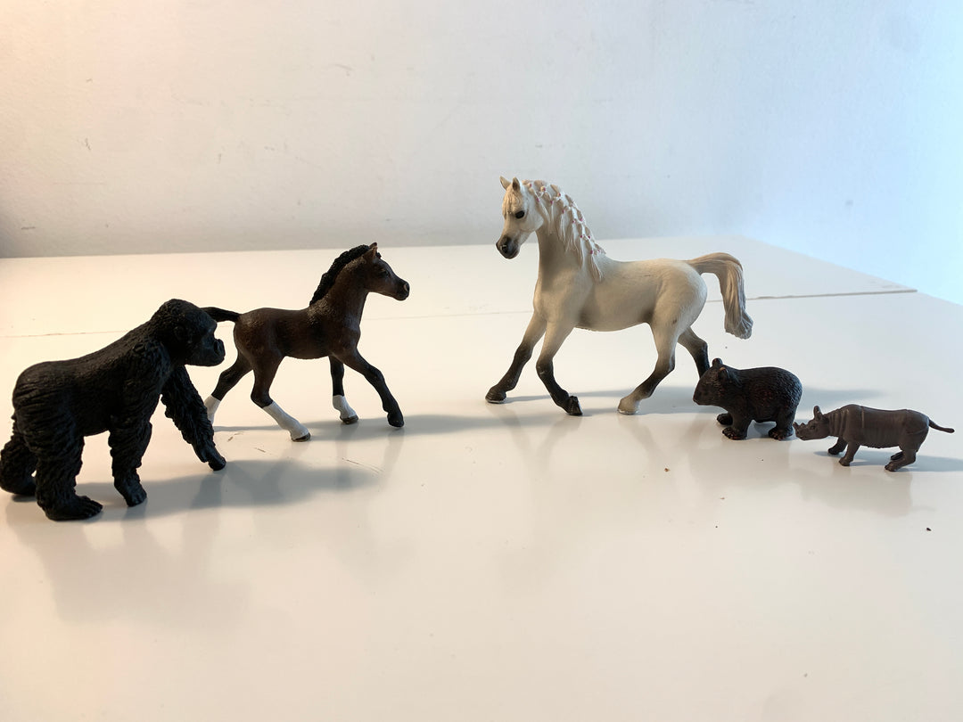 Dyrs- og figursamling (5 stk.)