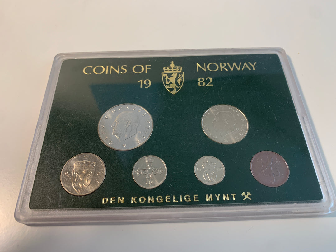 Coins of Norway 1982 Myntsett (Den Kongelige Mynt)
