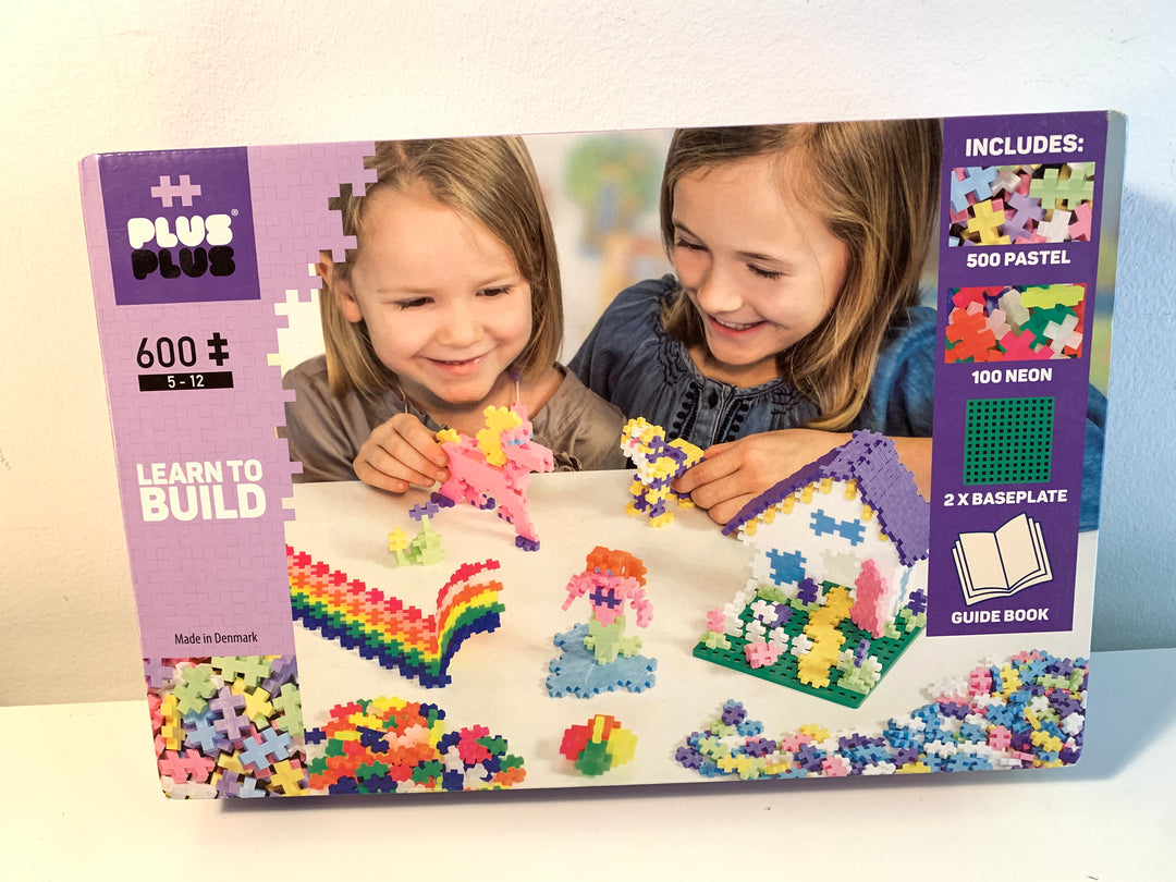 Plus-Plus Learn to Build Pastel & Neon (600 deler)