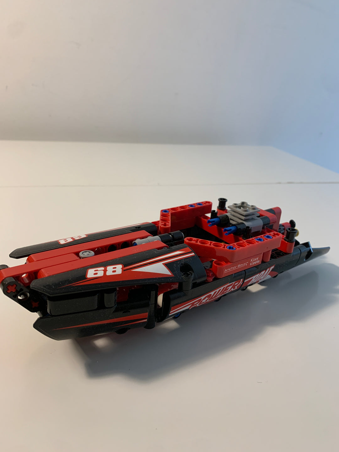 LEGO Technic - Rød og Svart Power Boat (Speedbåt)