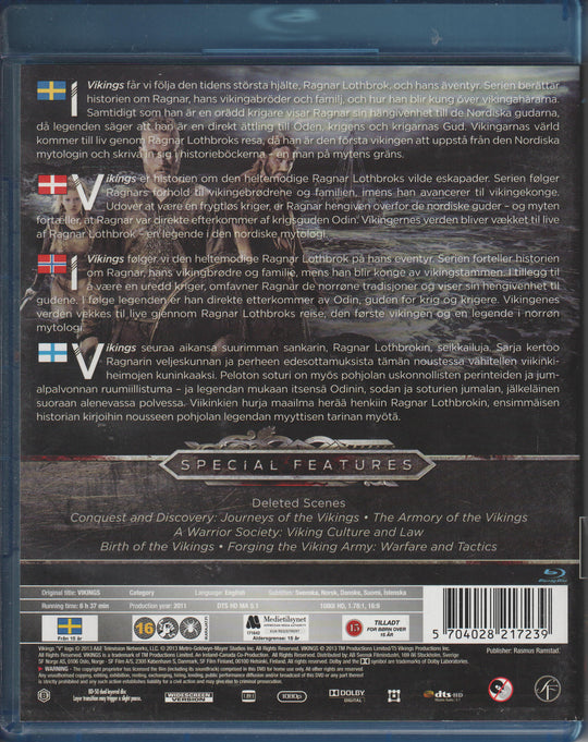 Vikings: The Complete First Season. 2013. Blu-ray.