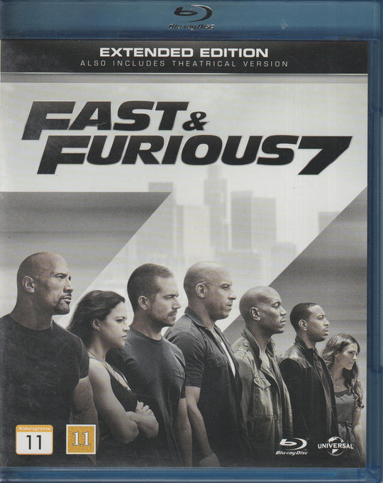 Fast & Furious 7. 2015. Blu-ray.