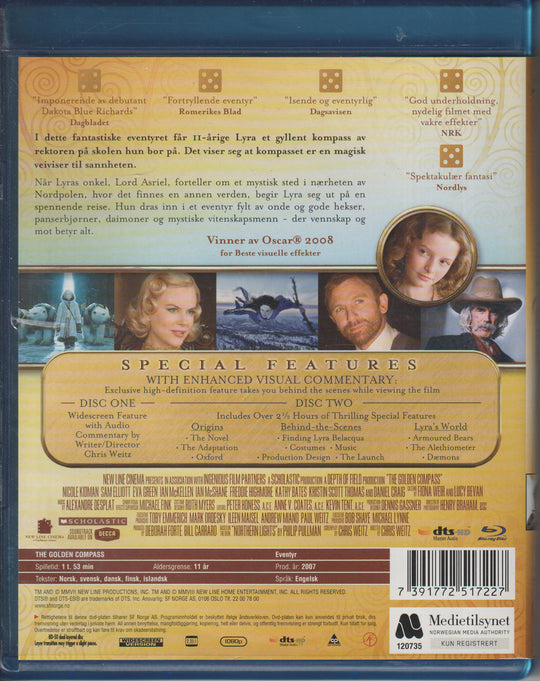 Det gylne kompasset. 2007. Blu-ray.