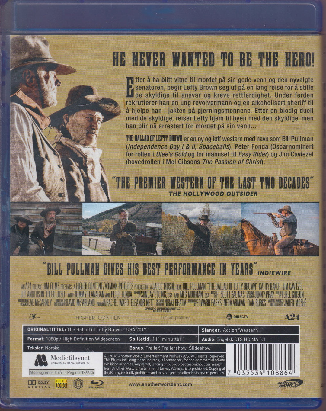 The Ballad of Lefty Brown. 2017. Blu-ray.