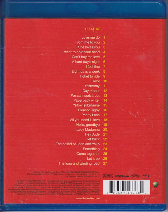 The Beatles 1. 2015. Blu-ray.