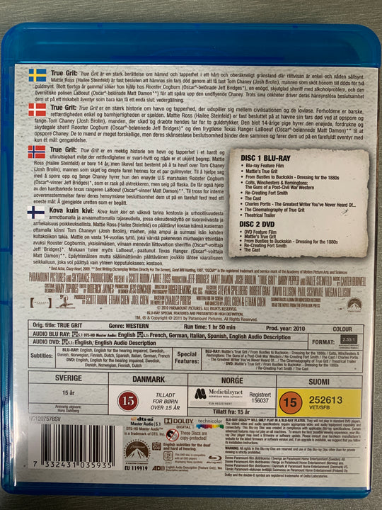 True Grit. 2010. Blu-ray.