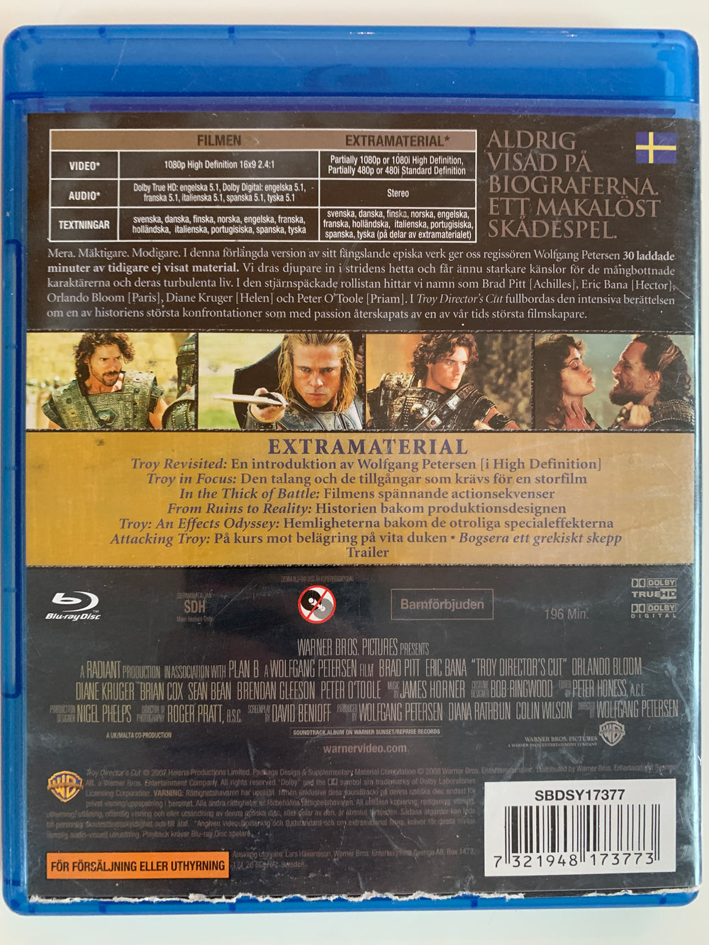 Troy: Director's Cut. 2004. Blu-ray.