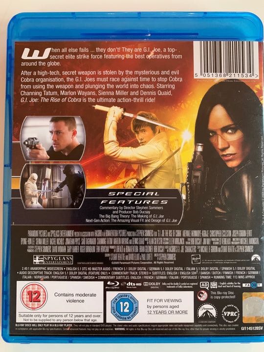 G.I. Joe: The Rise of Cobra. 2009. Blu-ray.