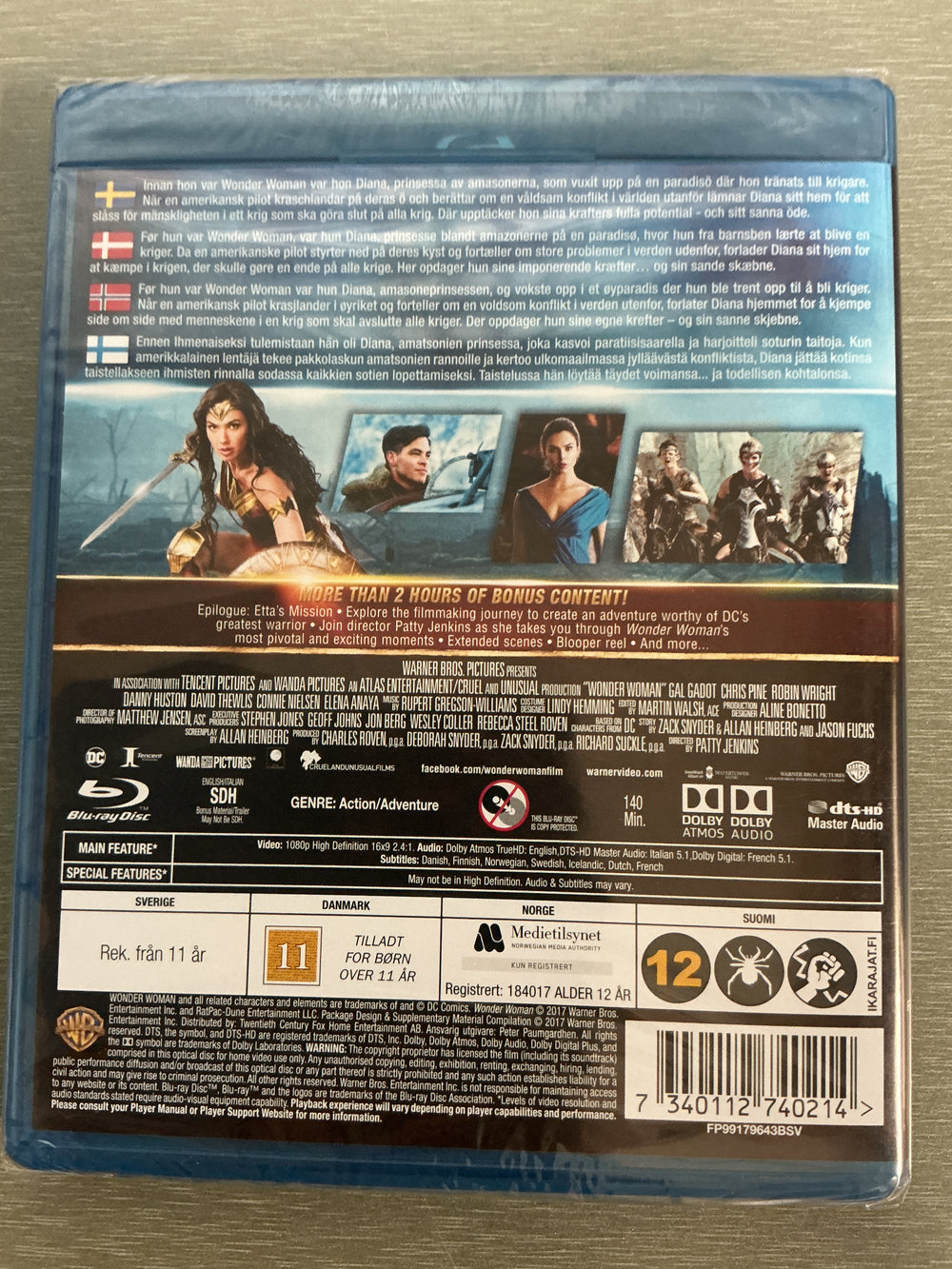 Wonder Woman. 2017. Blu-ray.