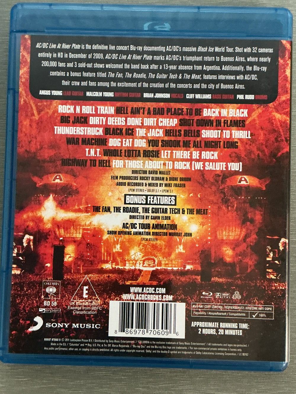 AC/DC: Live at River Plate. 2011. Blu-ray.