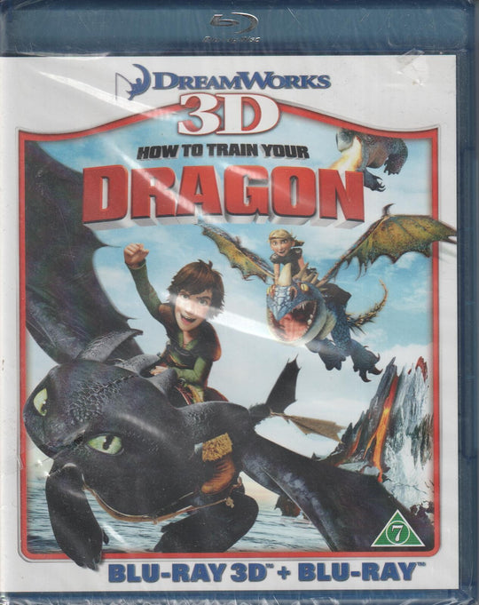How to Train Your Dragon 3D (Dragetreneren). 2010. Blu-ray 3D + Blu-ray. Ny i plast!