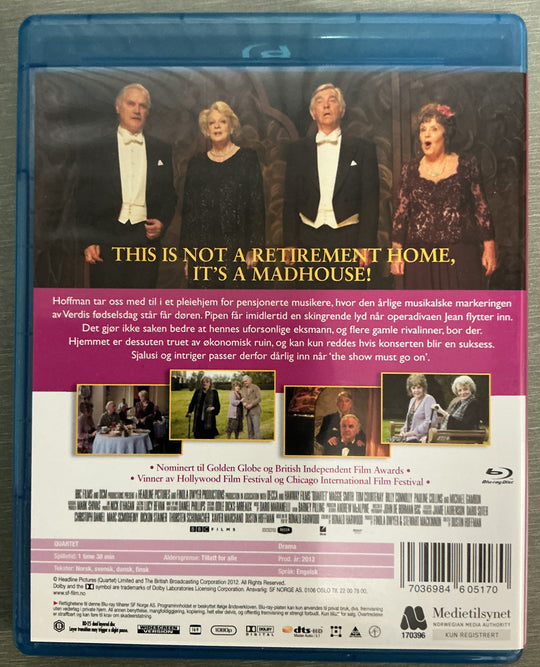 Kvartetten. 2012. Blu-ray.