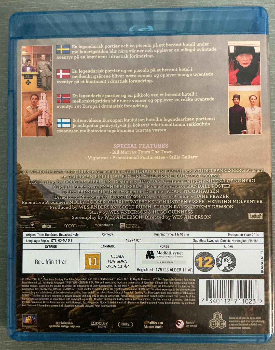 The Grand Budapest Hotel. 2014. Blu-ray.