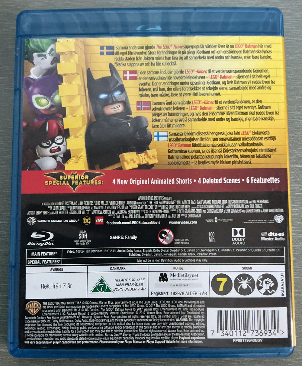 The LEGO Batman Movie. 2017. Blu-ray.