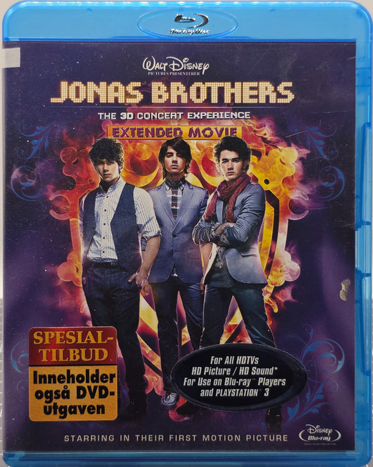 Jonas Brothers: The 3D Concert Experience (2009). Blu-ray.