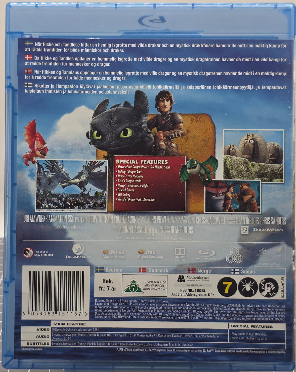Dragetreneren 2 (2014). Blu-ray.