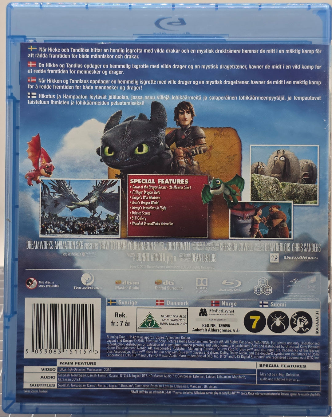 Dragetreneren 2 (2014). Blu-ray.