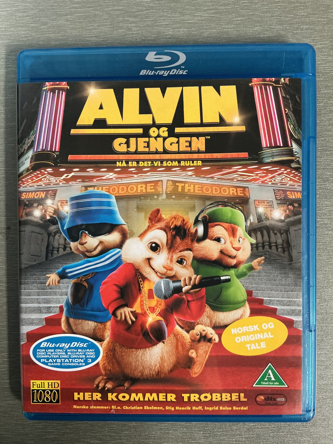 Alvin og Gjengen: Her Kommer Trøbbel (2007). Blu-ray.
