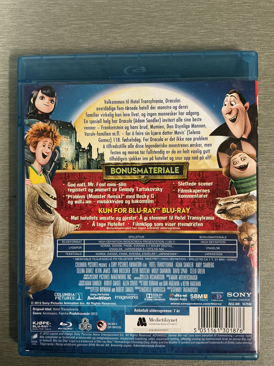 Hotel Transylvania (2012). Blu-ray.