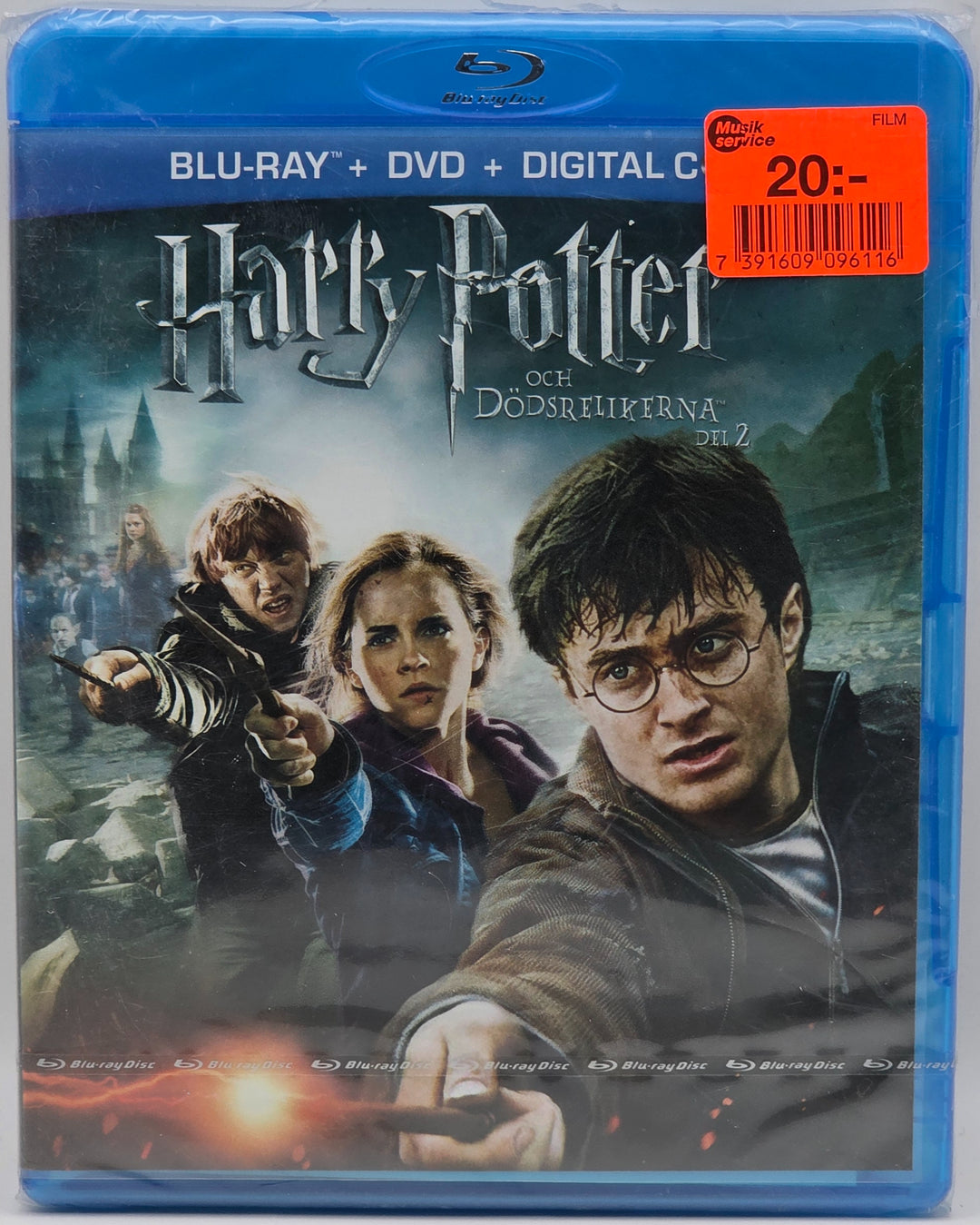 Harry Potter och Dödsrelikerna Del 2 (2011). Blu-ray. Ny i plast!