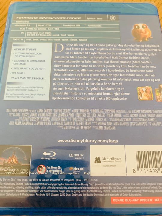Bedtime Stories (2008). Blu-ray. Ny i plast!