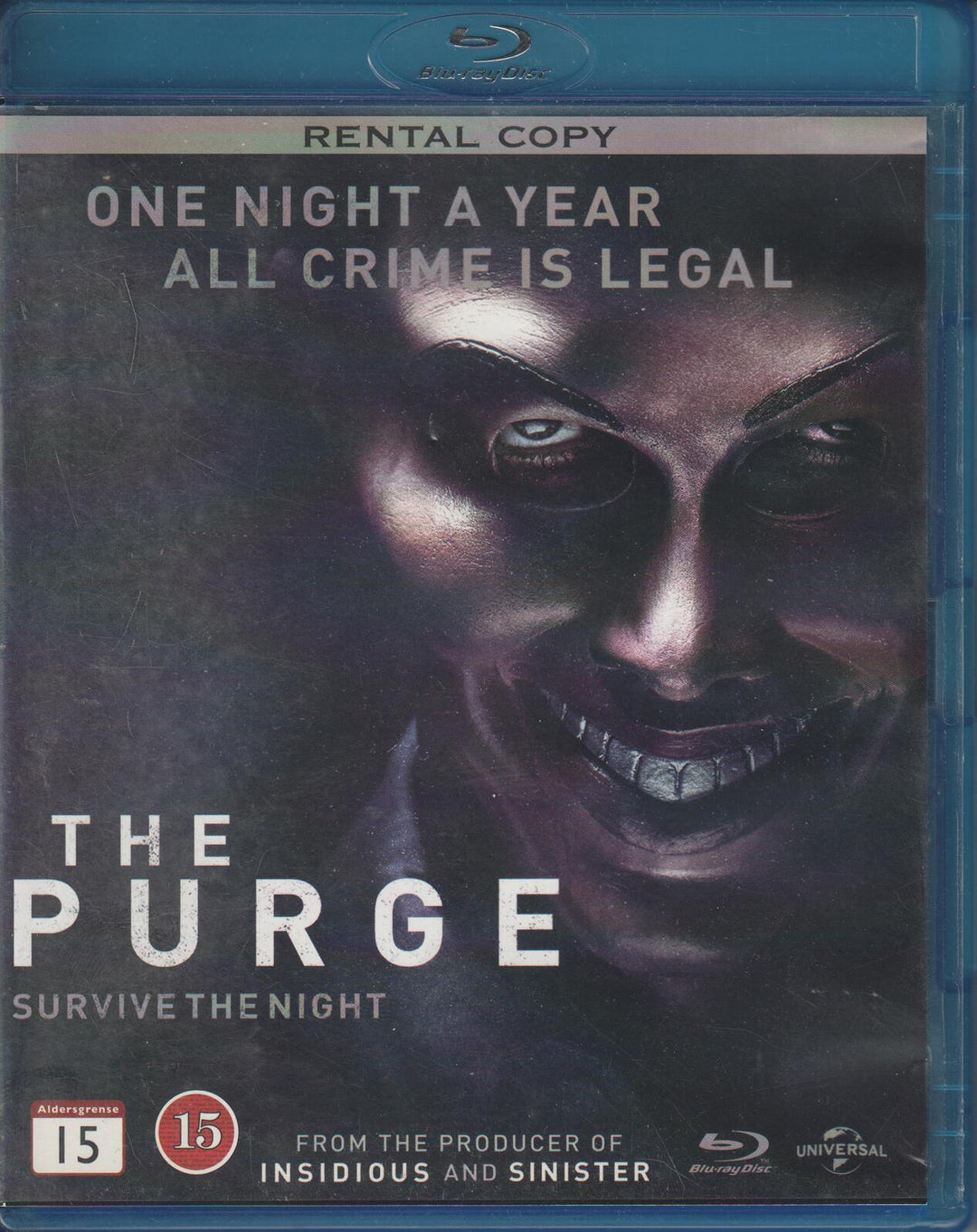 The Purge (2013). Blu-ray.