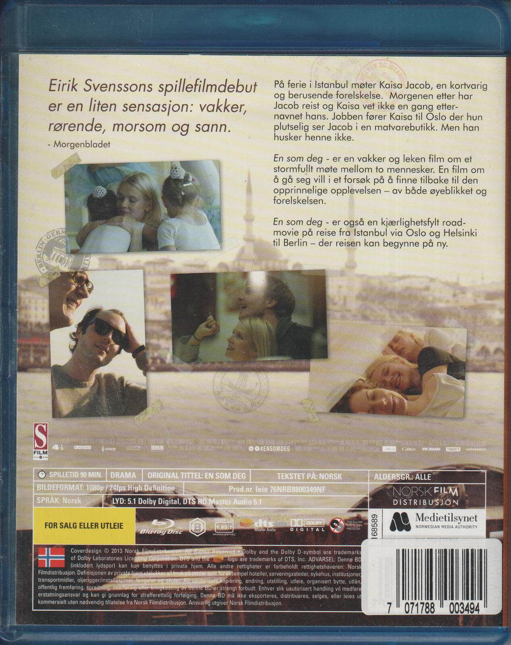 En som deg (2012). Blu-ray.