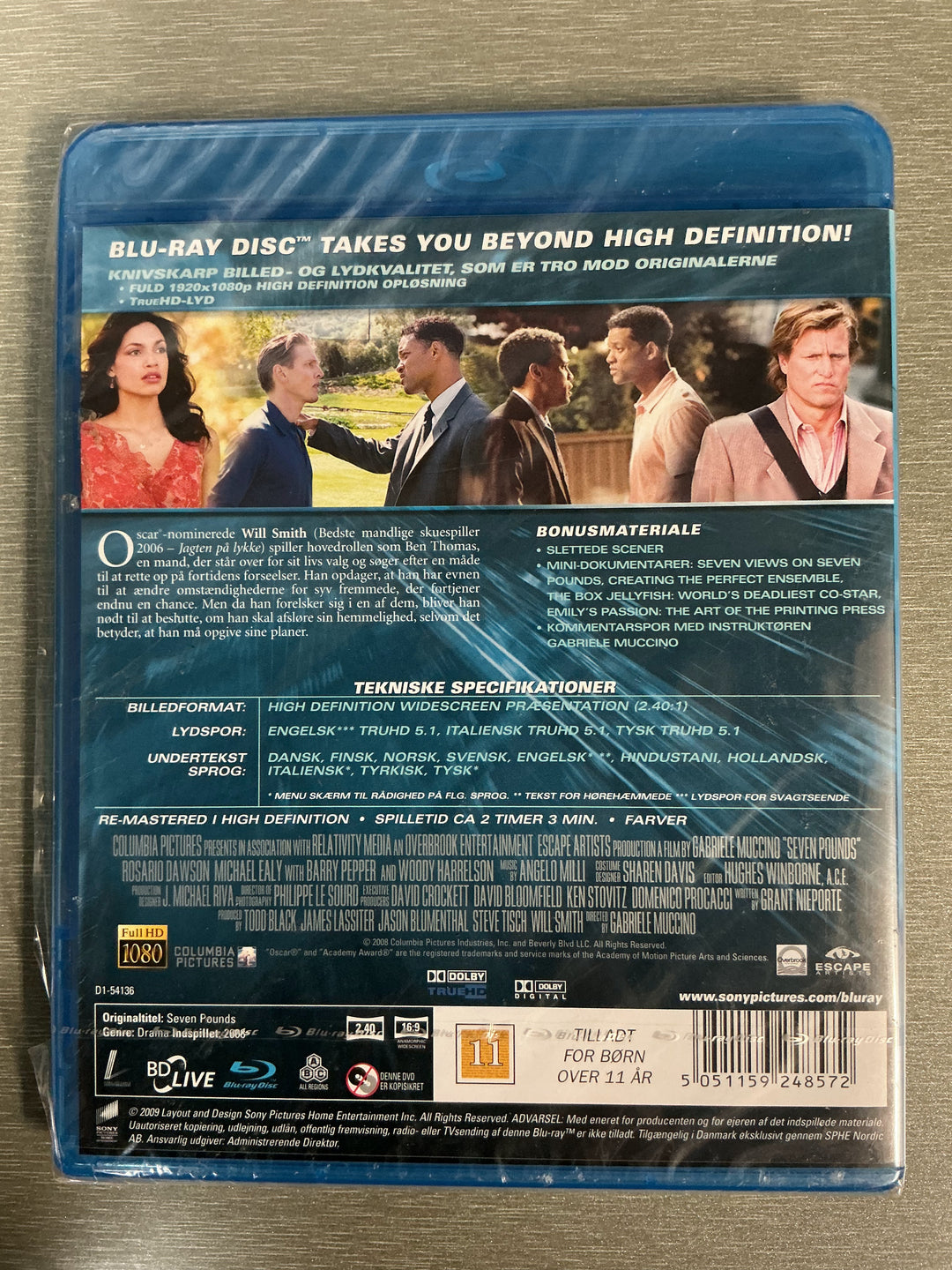 Syv Liv (2008). Blu-ray.