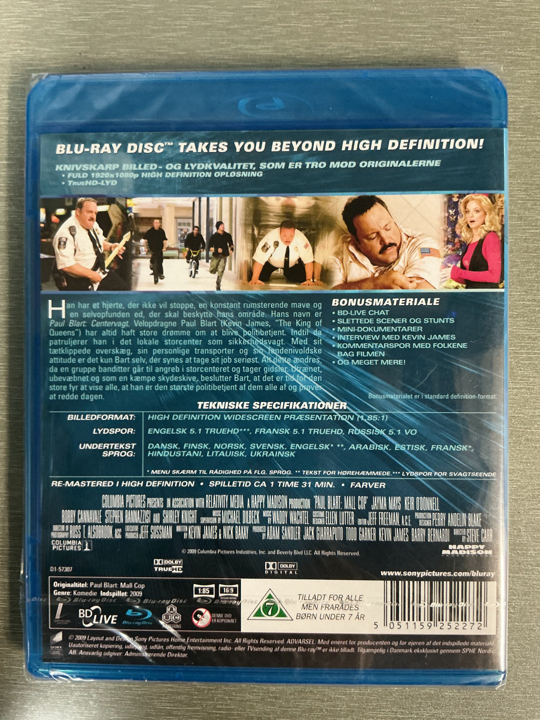 Centervagten (Paul Blart: Mall Cop) (2009). Blu-ray. Ny i plast!