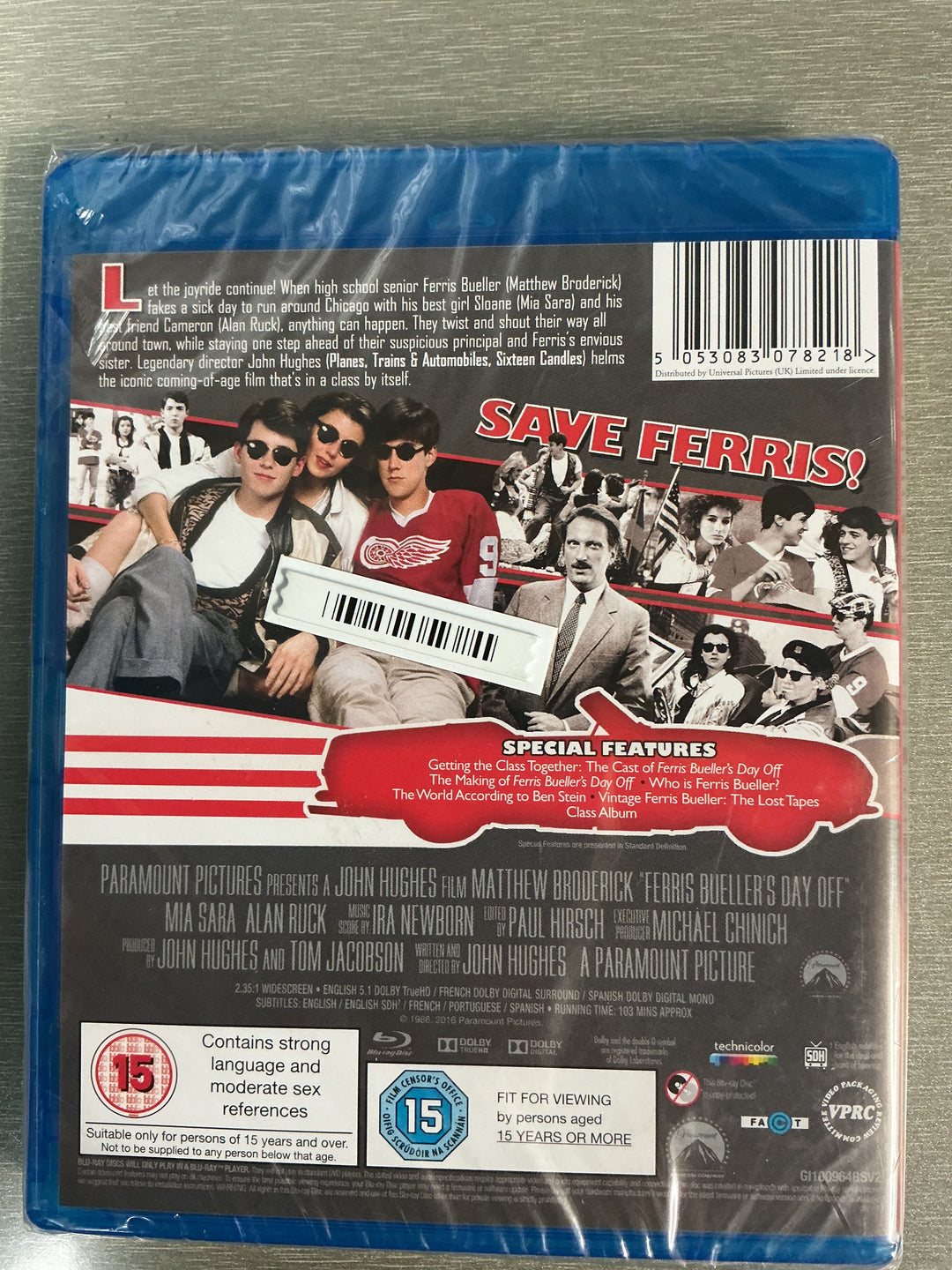 Ferris Bueller’s Day Off (1986). Blu-ray. Ny i plast!